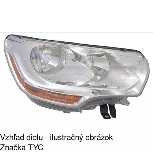 Hlavný reflektor POLCAR 233809-U