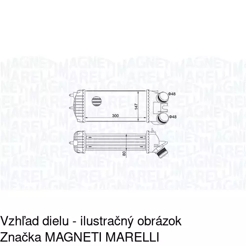 Chladiče vzduchu (Intercoolery) POLCAR 2351J8-3