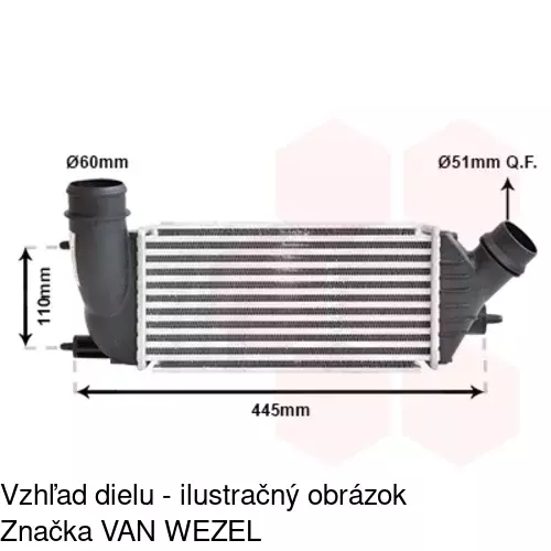 Chladiče vzduchu (Intercoolery) POLCAR 2397J8-3 - obr. 4