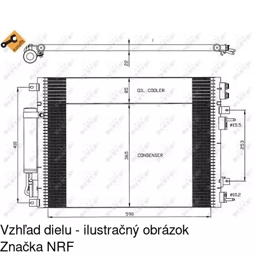 Chladiče klimatizácie 2431K8C1 /POLCAR/