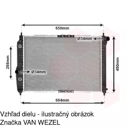 Chladiče vody POLCAR 250008-2 - obr. 2