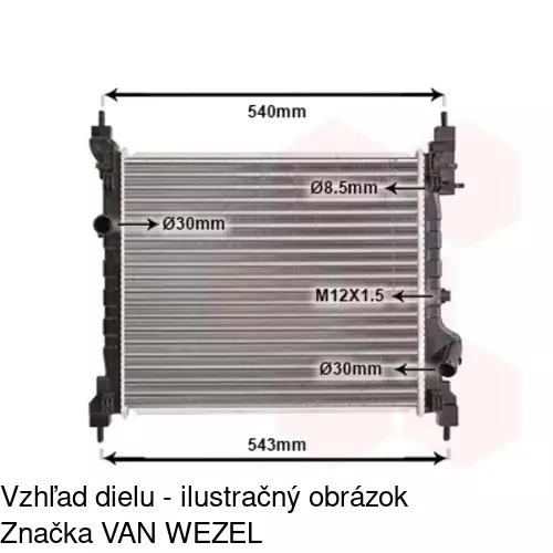 Chladiče vody POLCAR 250208-1 - obr. 3