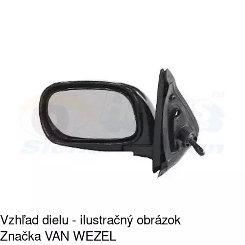 Vonkajšie zrkadlo POLCAR 2707522E - obr. 2