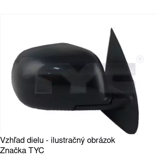 Vonkajšie zrkadlo POLCAR 2708512S