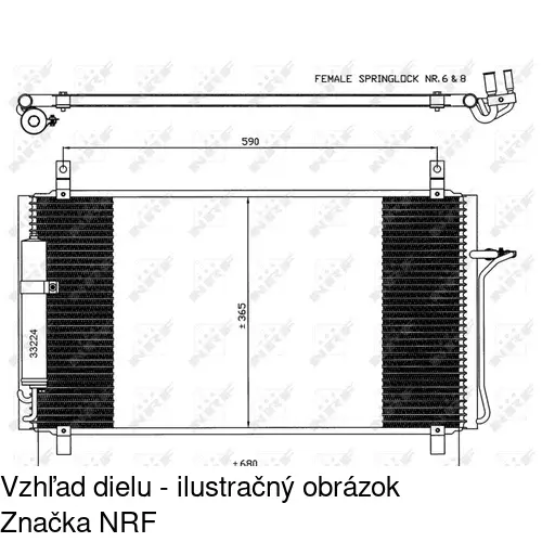 Chladiče klimatizácie POLCAR 2736K8C1 - obr. 1