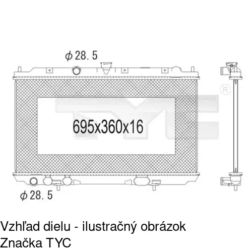 Chladiče vody POLCAR 2757081K - obr. 3