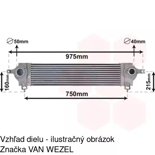 Chladiče vzduchu (Intercoolery) POLCAR 2759J8-1 - obr. 1