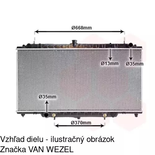 Chladiče vody POLCAR 277708-2 - obr. 1