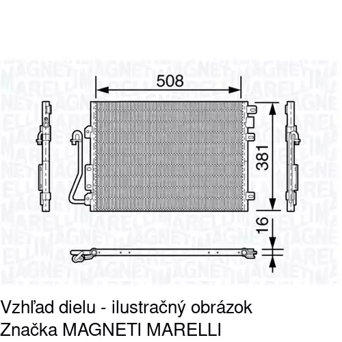 Chladiče klimatizácie POLCAR 2800K81X