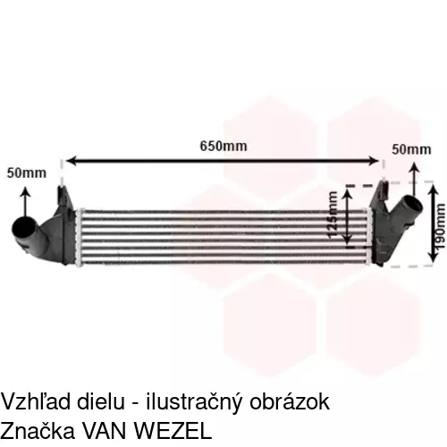 Chladiče vzduchu (Intercoolery) POLCAR 2801J8-1 - obr. 3