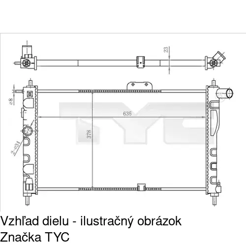 Chladiče vody POLCAR 291008A1