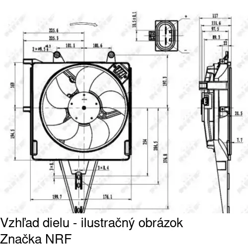 Ventilátory chladičov 300523W2-1 /POLCAR/ - obr. 1