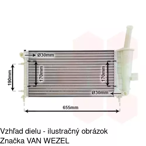 Chladiče vody POLCAR 302308A1 - obr. 3