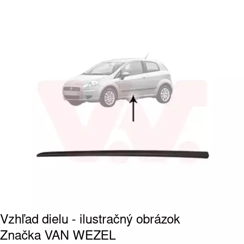 Lišta dverí POLCAR 30240031