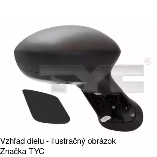 Rám vonkajšieho zrkadla 302454TE /POLCAR/