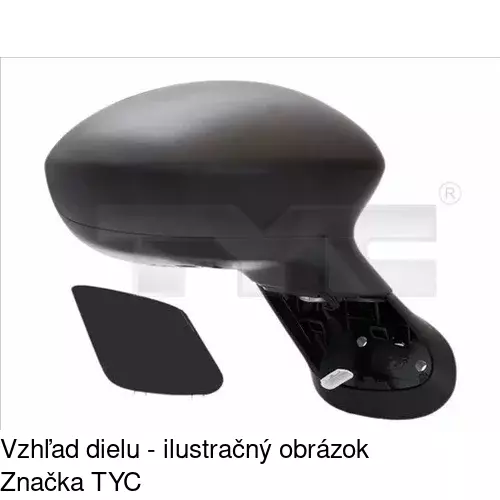 Rám vonkajšieho zrkadla POLCAR 302455TE - obr. 2