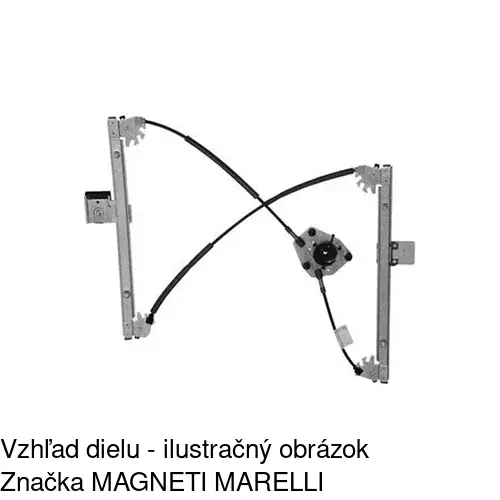 Elektrický mechanizmus okna dverí POLCAR 3030PSE2