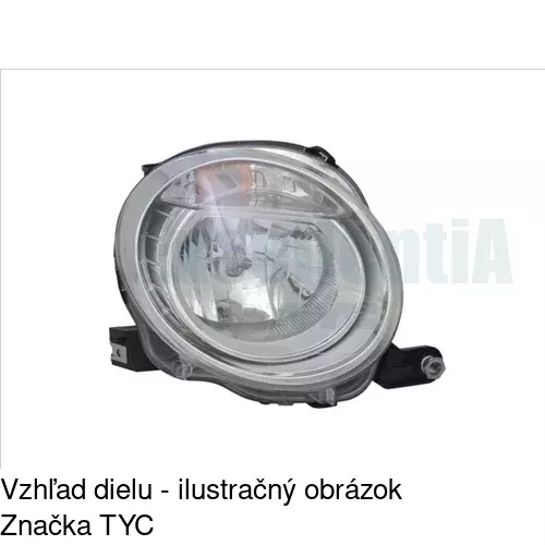 Hlavný reflektor POLCAR 303510-X