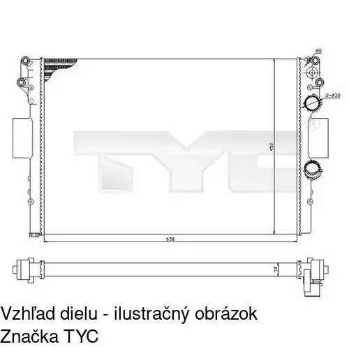 Chladiče vody POLCAR 305208-1