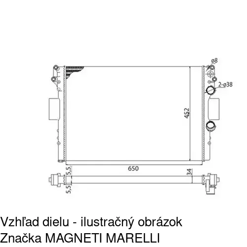 Chladiče vody POLCAR 305208-1 - obr. 3