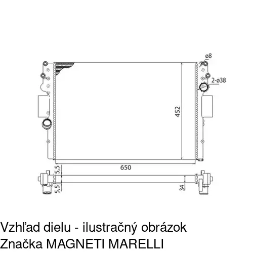 Chladiče vody POLCAR 305208A4 - obr. 3