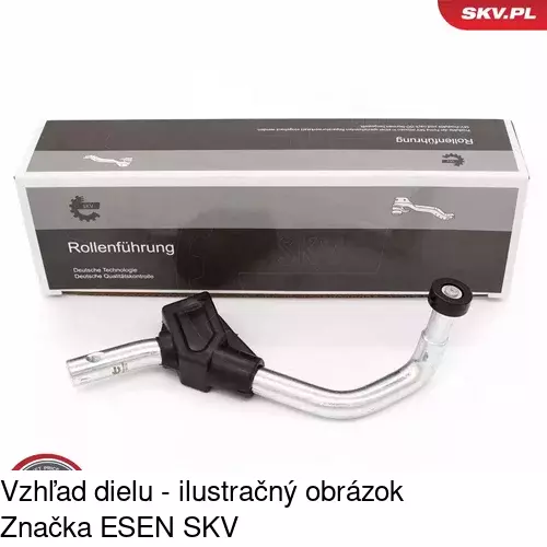 Vozík - kolieska pant posuvných dverí POLCAR 3052Z-72