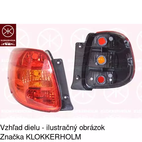 Zadné svetlo POLCAR 307587-E