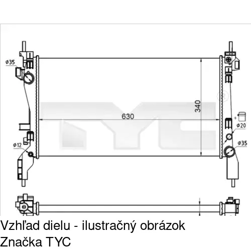 Chladiče vody POLCAR 308508-1