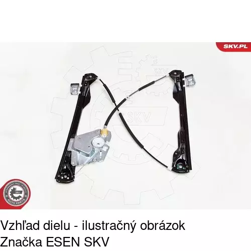 Elektrický mechanizmus okna dverí POLCAR 3201PSE2 - obr. 2