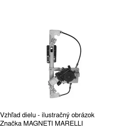 Elektrický mechanizmus okna dverí POLCAR 3201PSE4