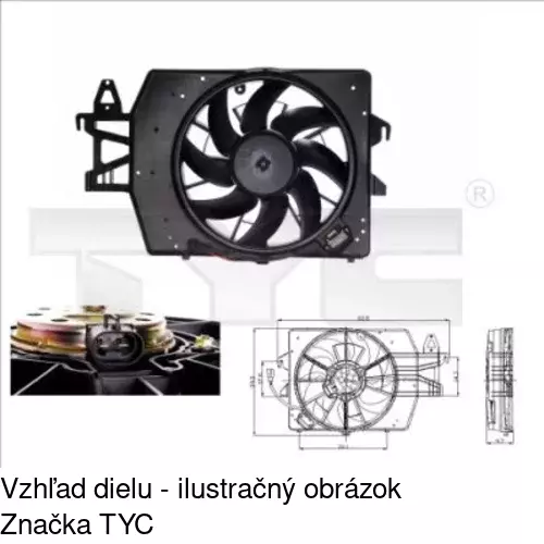 Ventilátory chladičov POLCAR 320723W2