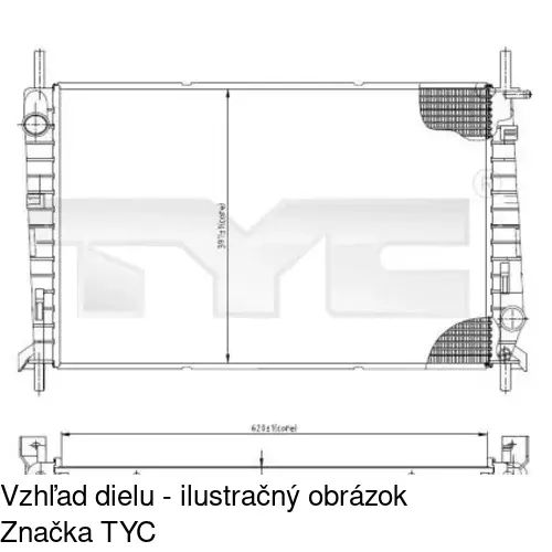 Chladiče vody POLCAR 321608-1