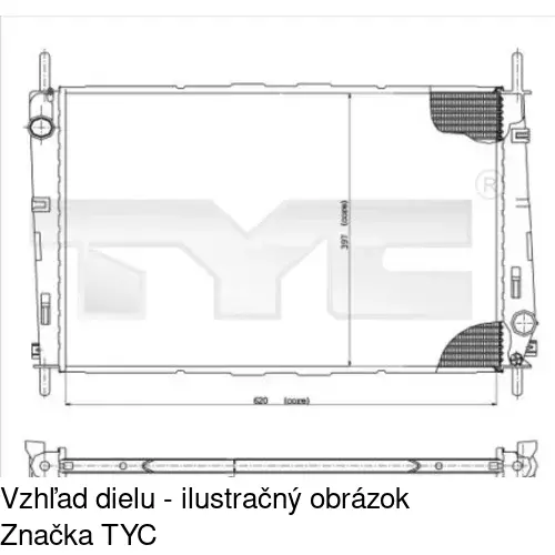 Chladiče vody POLCAR 321808-2 - obr. 2