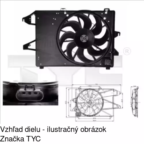 Ventilátory chladičov POLCAR 321823W1