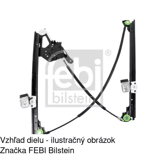 Mechanizmus sťahovania okna elektrický bez motora POLCAR 3240PSG1 - obr. 1