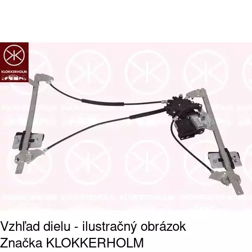 Mechanizmus sťahovania okna elektrický bez motora POLCAR 3240PSG4 - obr. 2