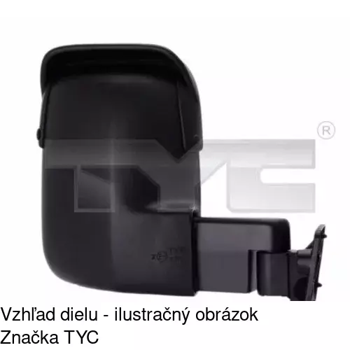 Vonkajšie zrkadlo POLCAR 324552-E