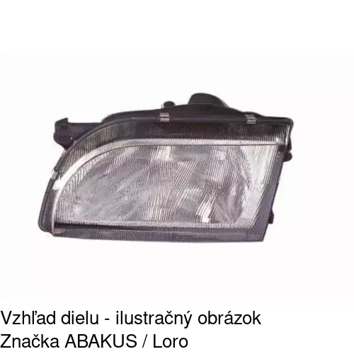 Hlavný reflektor POLCAR 324610-E - obr. 1