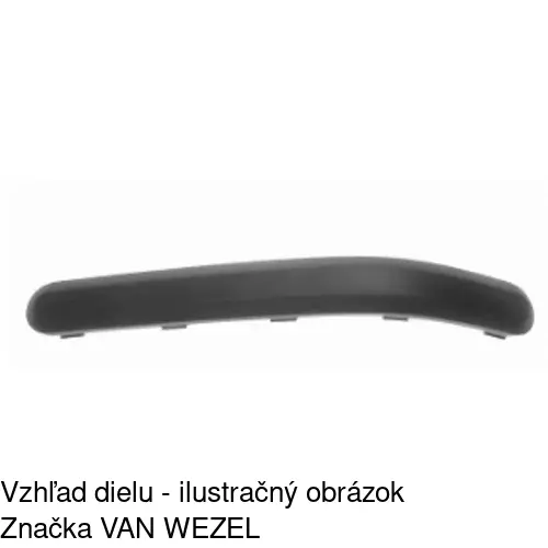 Lišta nárazníka 325796-5 /POLCAR/ - obr. 1