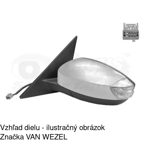 Vonkajšie zrkadlo POLCAR 3280513E - obr. 2