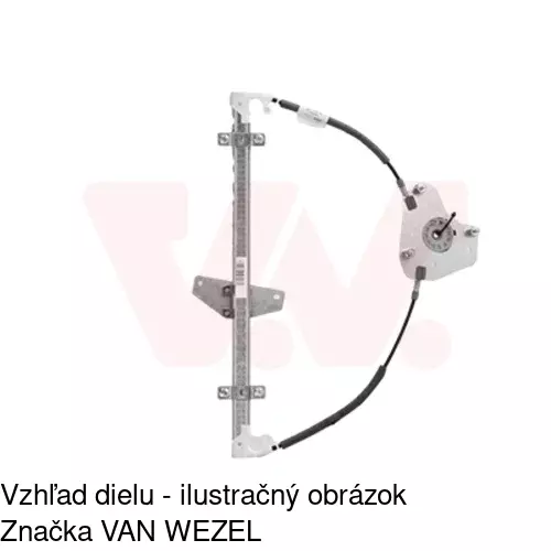 Elektrický mechanizmus okna dverí POLCAR 4003PSE1 - obr. 4