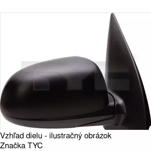 Vonkajšie zrkadlo POLCAR 40A1521S