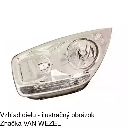 Hlavný reflektor POLCAR 410809-U - obr. 3