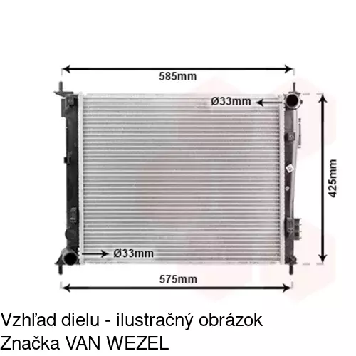 Chladiče vody POLCAR 416508-2 - obr. 1