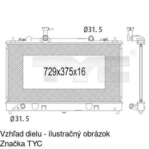 Chladiče vody POLCAR 451908-5 - obr. 1