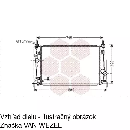 Chladiče vody POLCAR 454208-1 - obr. 1