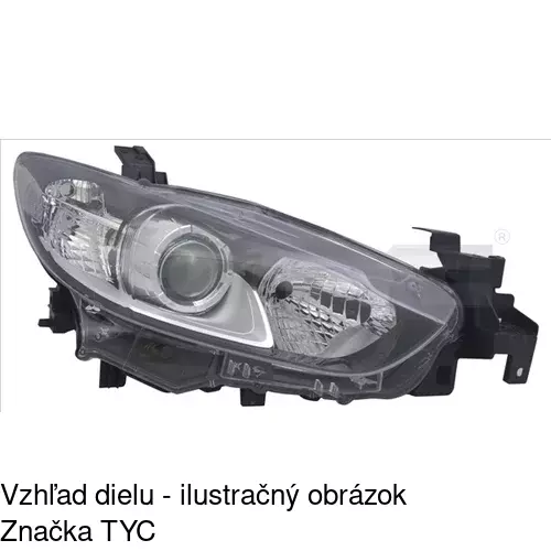 Hlavný reflektor POLCAR 45D110-E