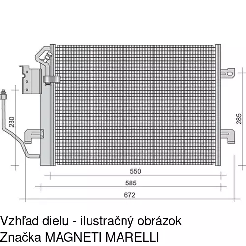 Chladiče klimatizácie POLCAR 5005K8C1