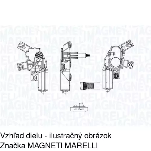 Motorček stieračov POLCAR 5005SWT1 - obr. 1