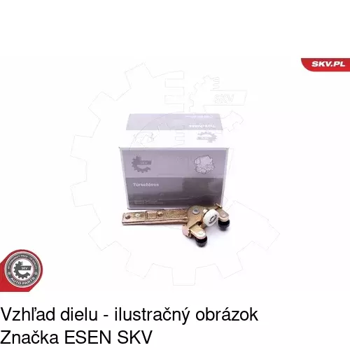 Vozík - kolieska pant posuvných dverí POLCAR 5012Z-72 - obr. 2